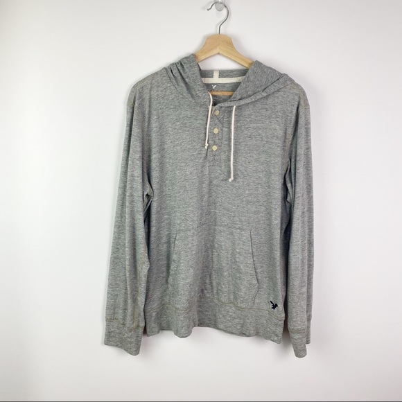 American Eagle Outfitters Other - American Eagle Hoodie Shirt Henley 3 Button M